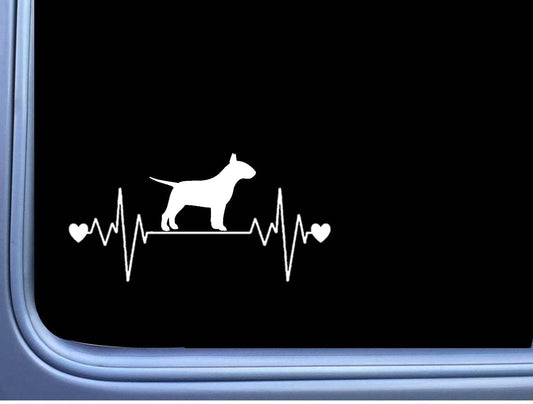 Bull Terrier Lifeline Vinyl Decal – 8 Inch