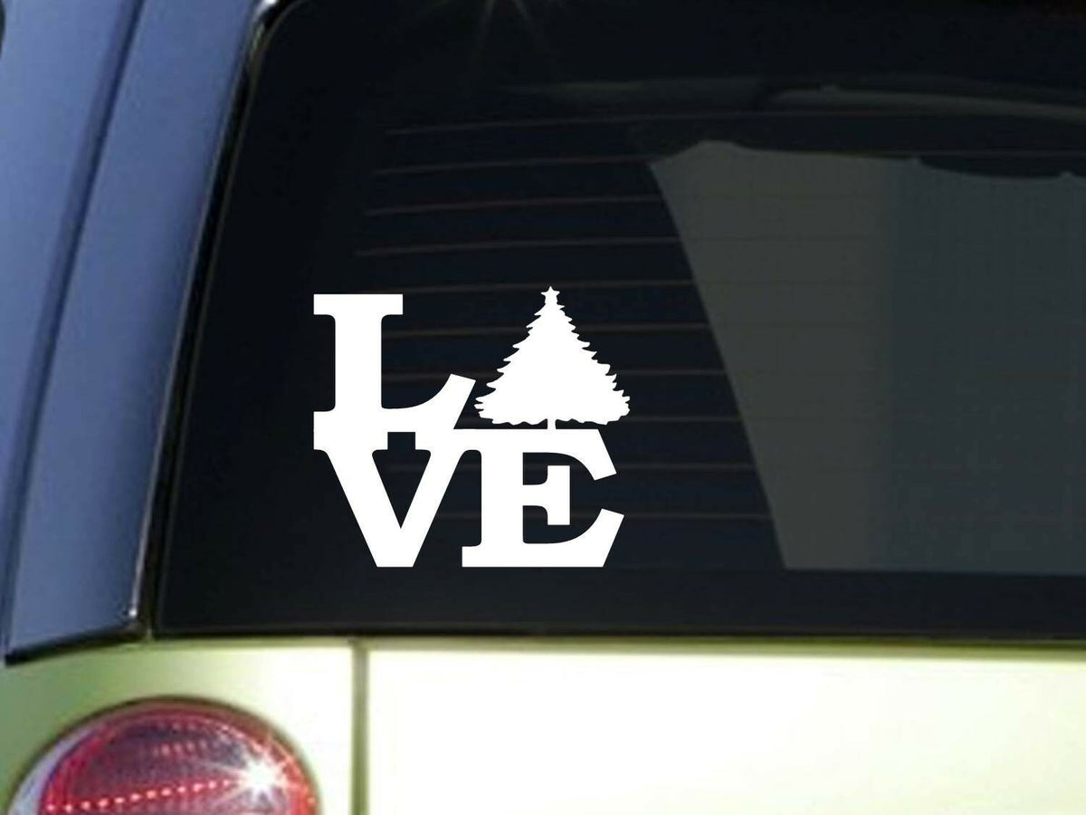 Christmas Tree Love Vinyl Decal – 6 Inch