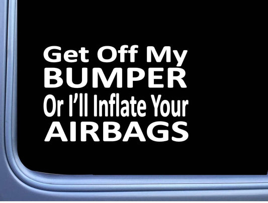 Get Off My Bumper Funny Jdm 4X4 Vinyl Decal – 6 Inch