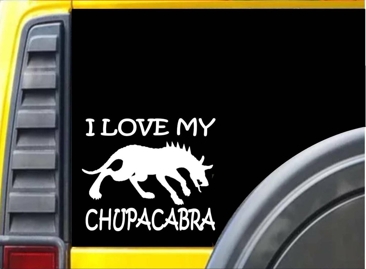 I Love My Chupacabra Vinyl Decal – 6 Inch