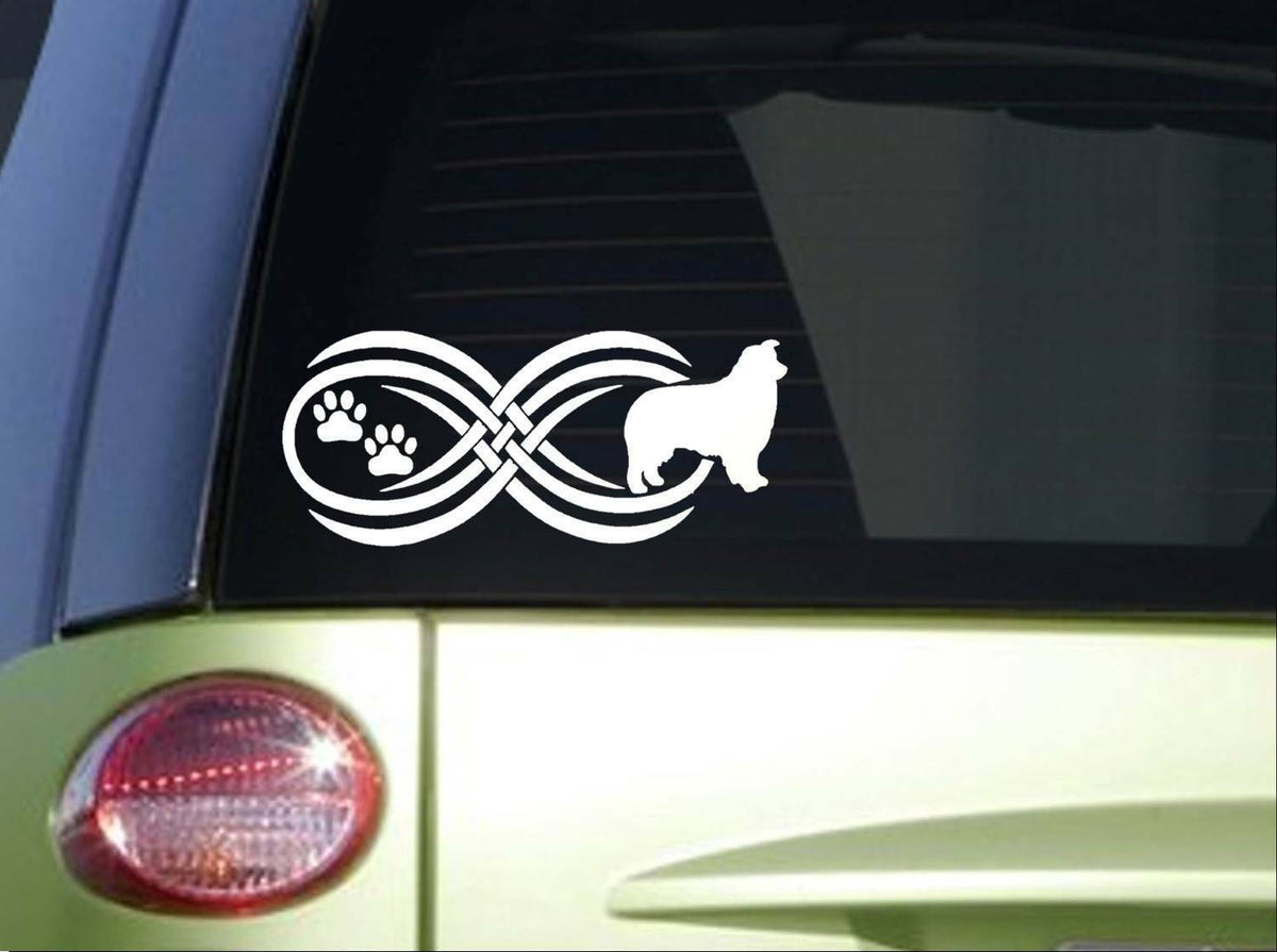 Tribal Aussie Infinity Sitcker Wide Vinyl Decal – 8.5 Inch