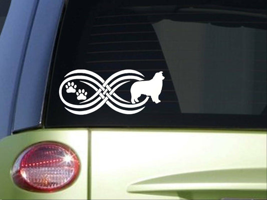 Tribal Aussie Infinity Sitcker Wide Vinyl Decal – 8.5 Inch