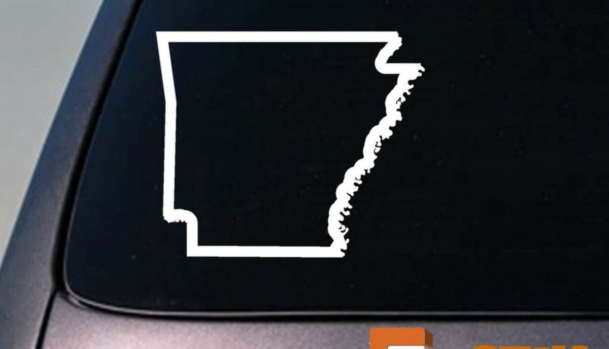 Arkansas State Vinyl Decal – 6 Inch