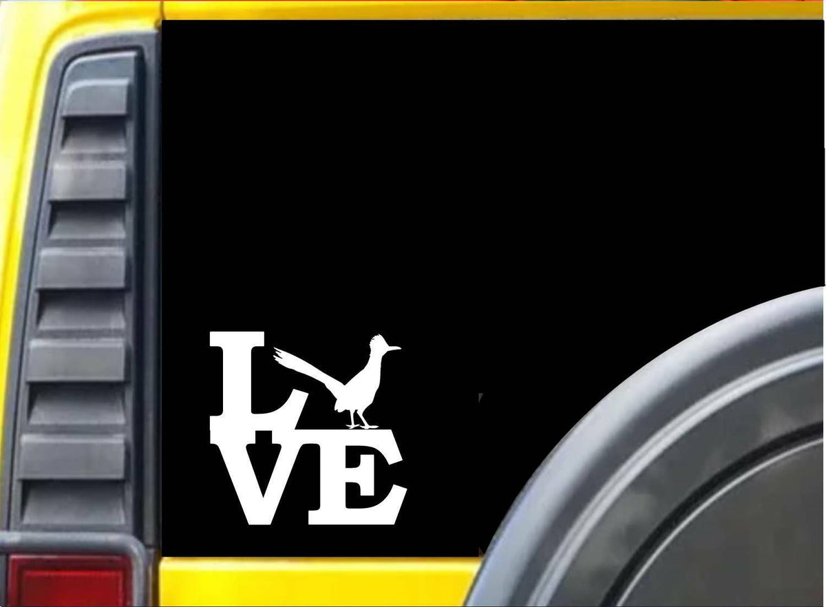 Roadrunner Love Bird Vinyl Decal – 6 Inch