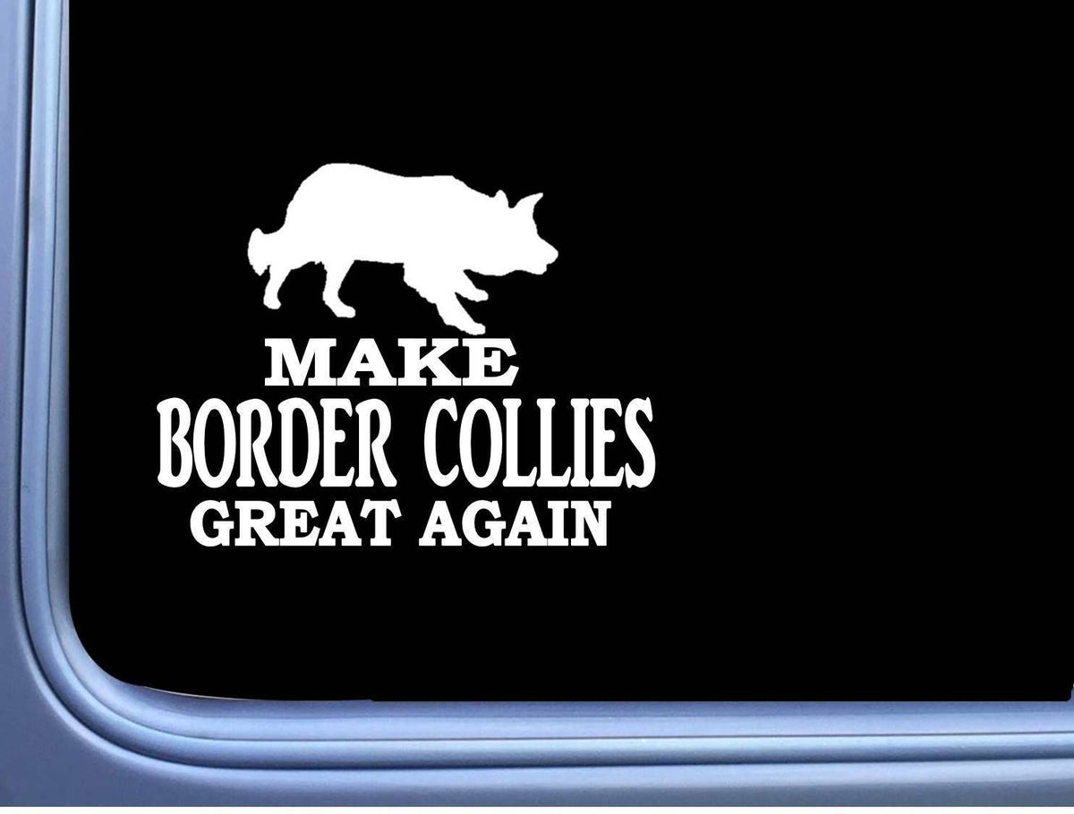 Border Collie Maga Dog Vinyl Decal – 7 Inch