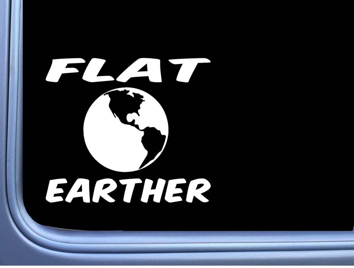 Flat Earther Vinyl Decal – 6 Inch