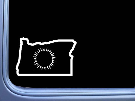 Oregon Eclipse Path of Totality Vinyl Decal – 8 Inch
