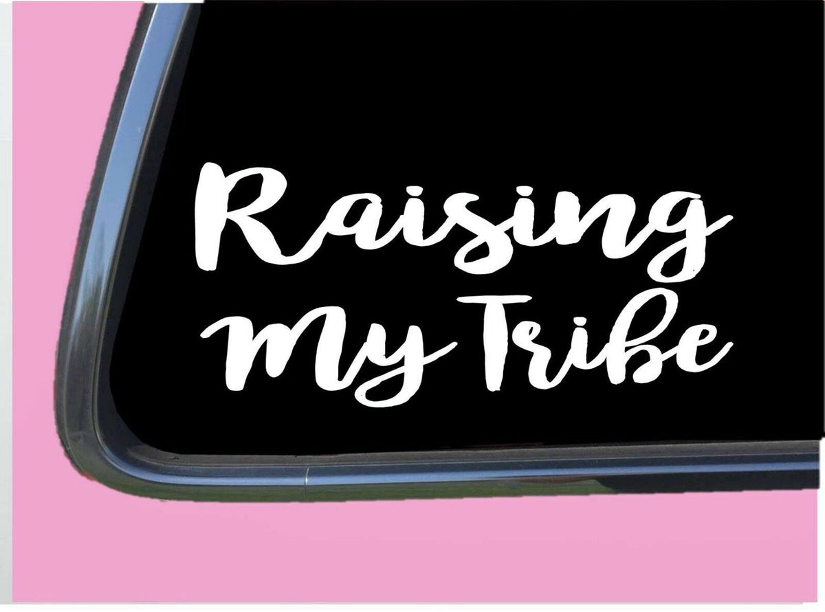 Raising My Tribe Vinyl Decal – 8 Inch