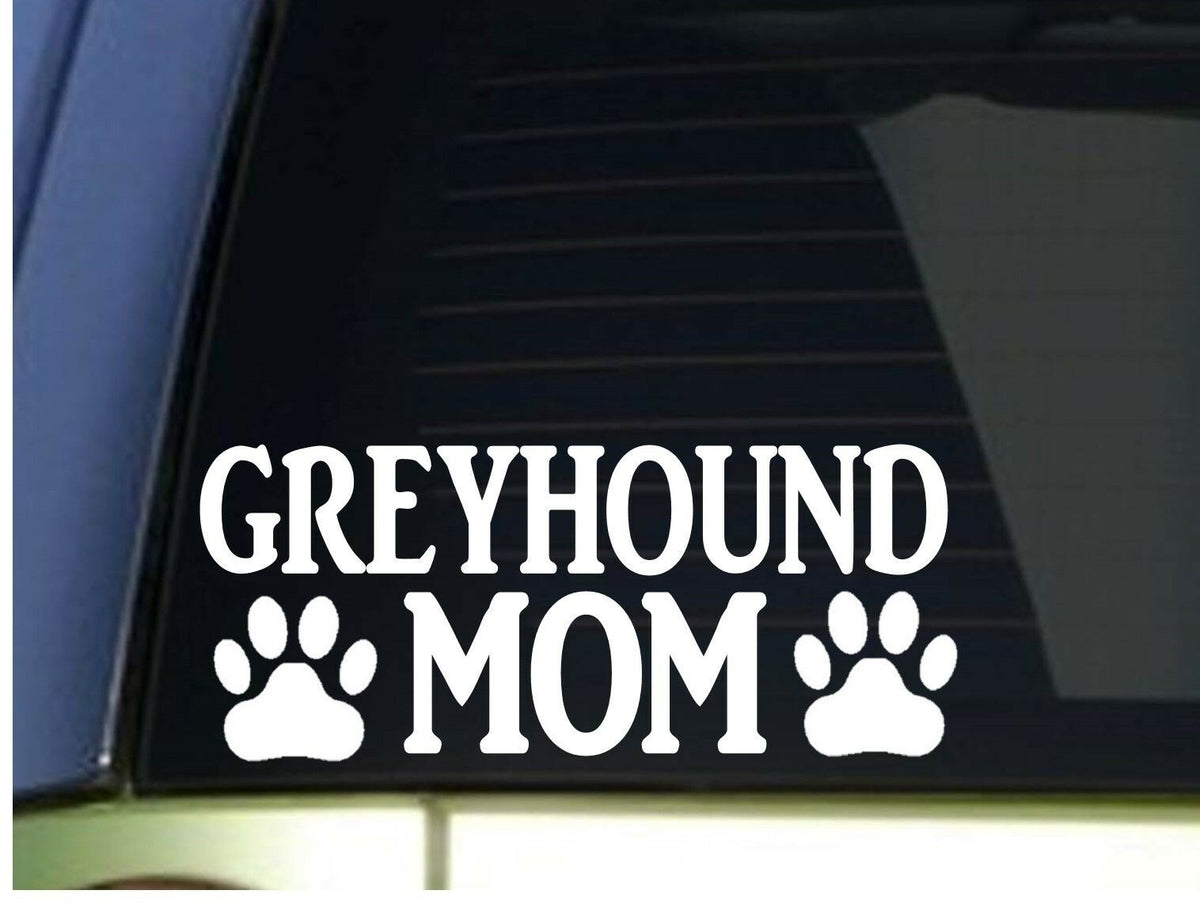 Greyhound Mom Vinyl Decal – 8.5 Inch