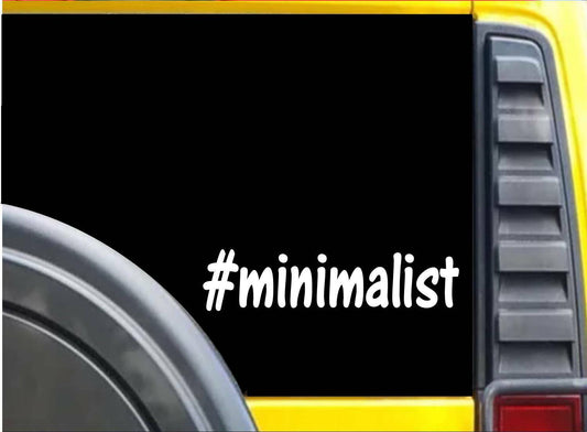 #Minimalist Vinyl Decal – 8 Inch
