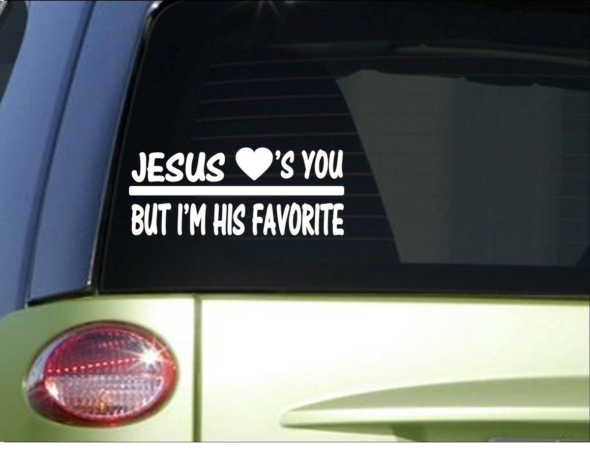 Jesus Loves You Vinyl Decal – 8 Inch