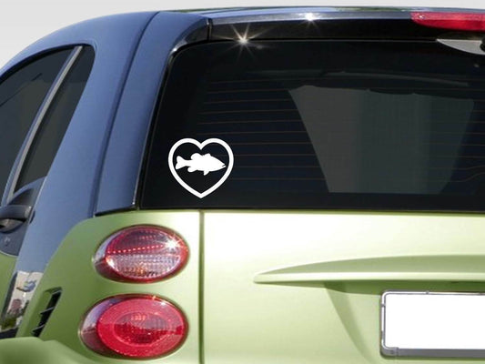 Heart Bass Vinyl Decal
