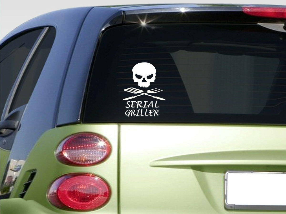 Serial Griller Vinyl Decal – 6 Inch