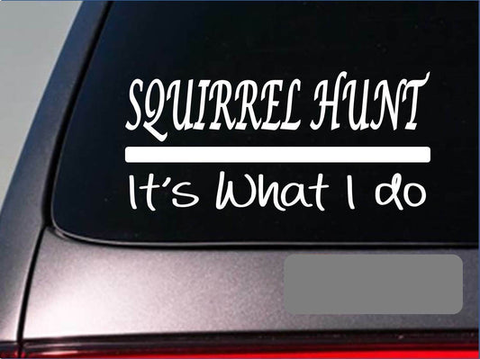 Squirrel Hunt Vinyl Decal