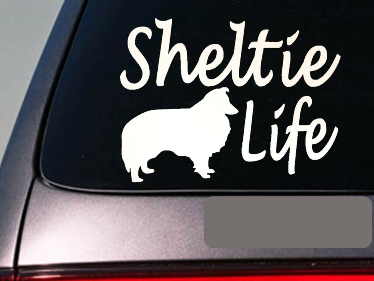 Sheltie Life Vinyl Decal – 6 Inch