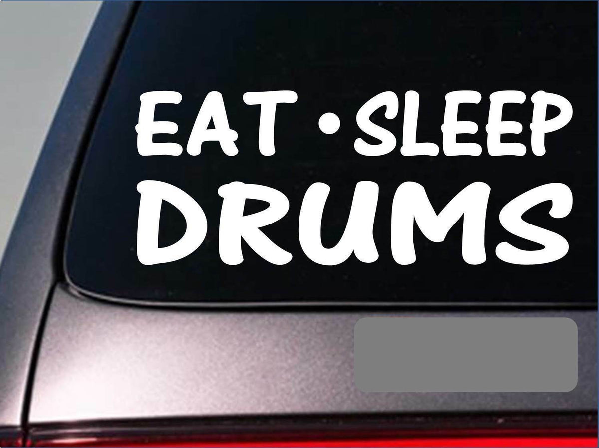 Eat Sleep Drums Vinyl Decal – 8 Inch