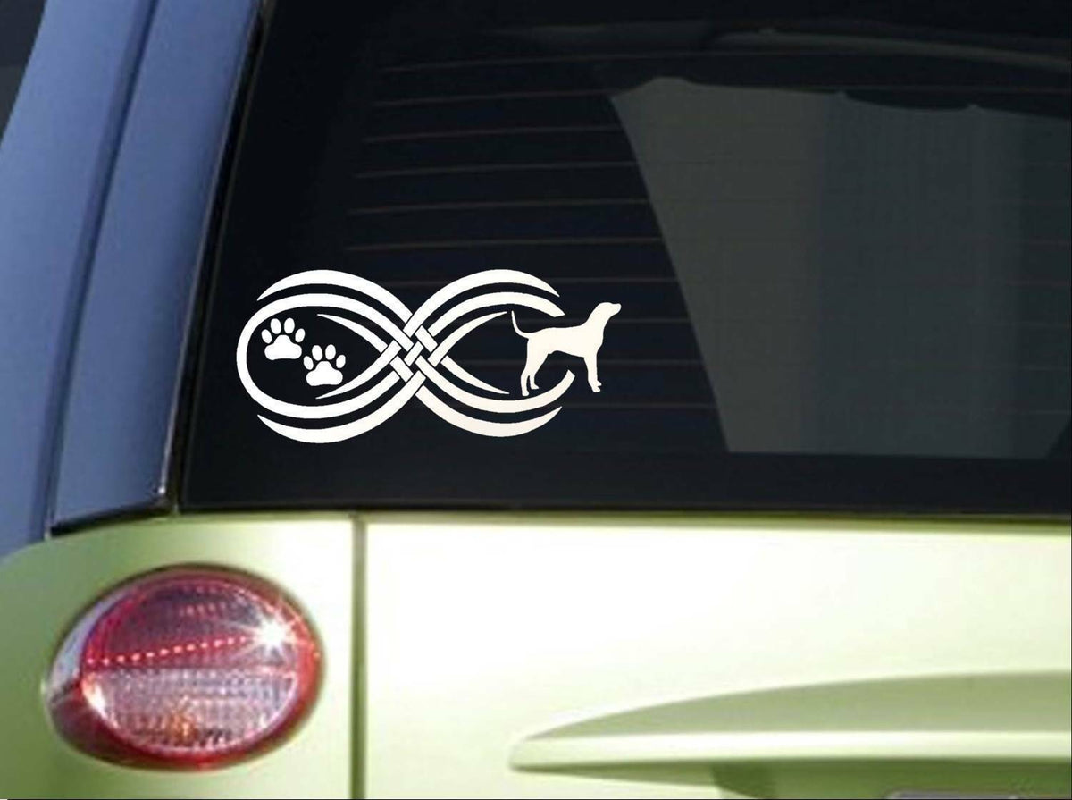 Tribal Coonhound Infinity Vinyl Decal – 8.5 Inch