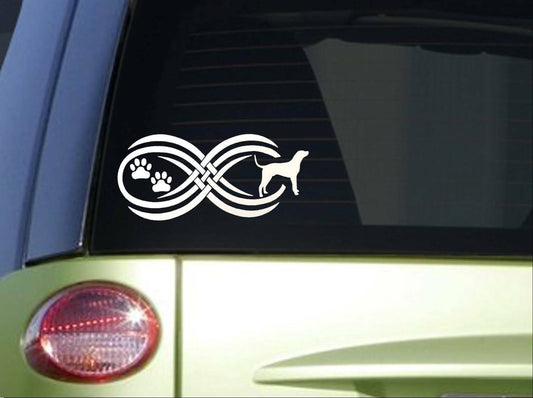 Tribal Coonhound Infinity Vinyl Decal – 8.5 Inch
