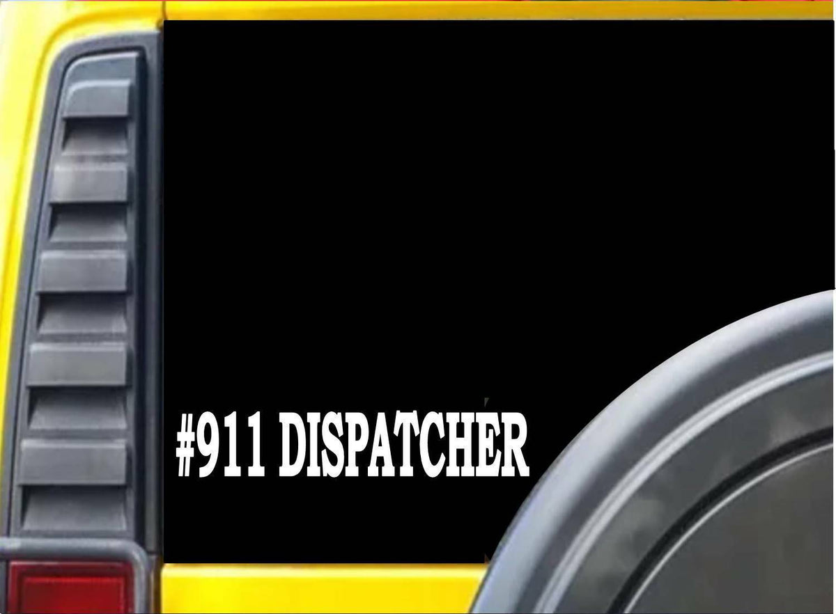 #Dispatcher Vinyl Decal – 8 Inch