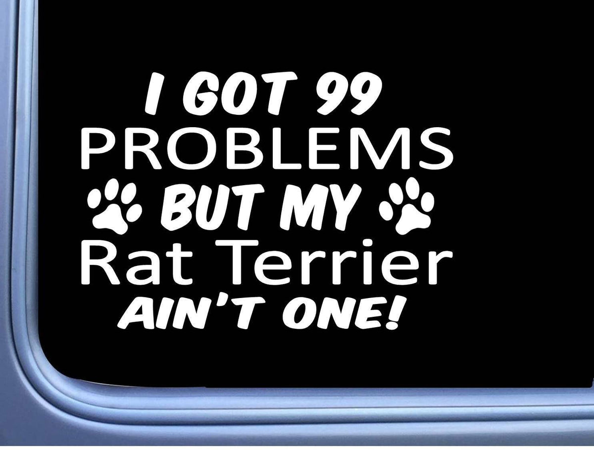 Rat Terrier Vinyl Decal – 8 Inch