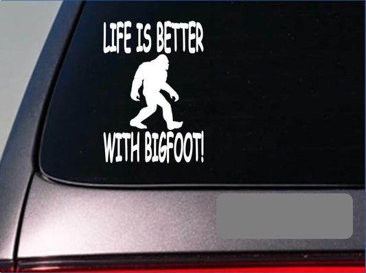 Life Is Better with Bigfoot Vinyl Decal – 6 Inch