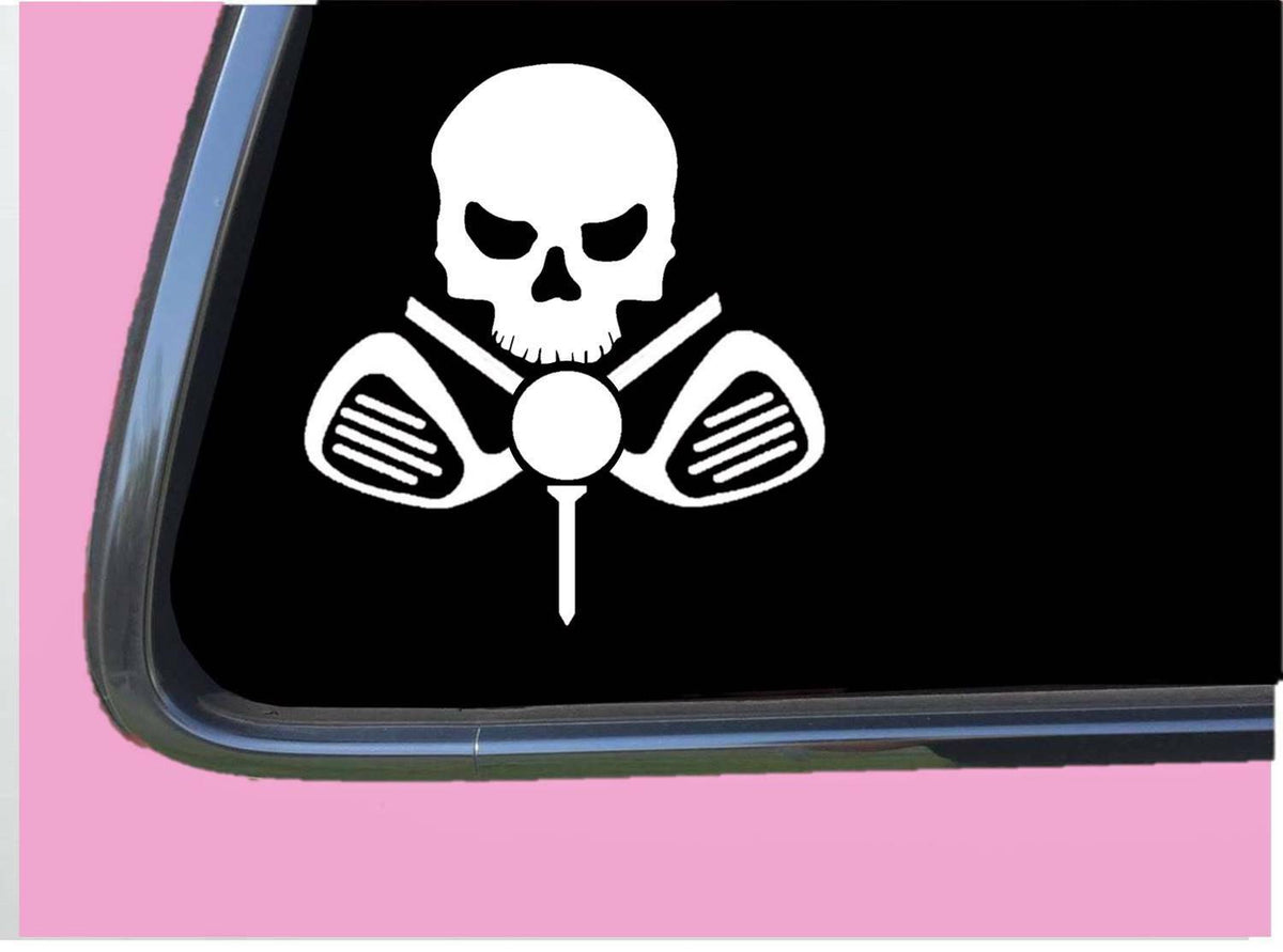 Golf Boy Crossbones Vinyl Decal – 6 Inch