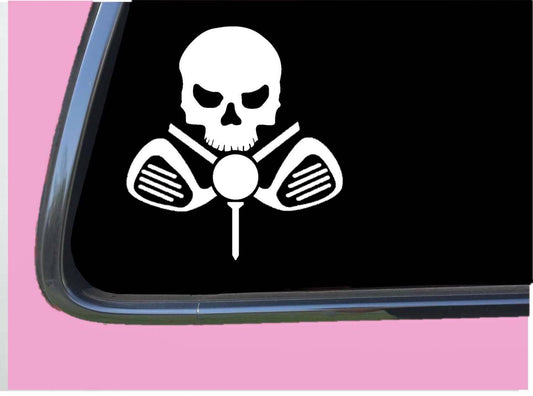 Golf Boy Crossbones Vinyl Decal – 6 Inch
