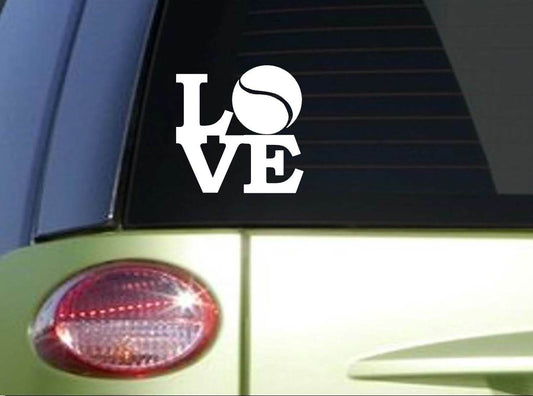 Love Tennis Vinyl Decal – 6 Inch