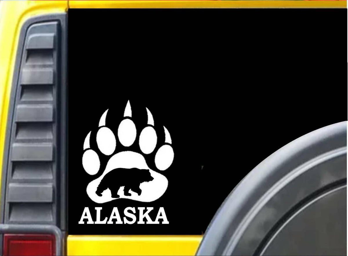 Bear Claw Alaska Vinyl Decal – 6 Inch