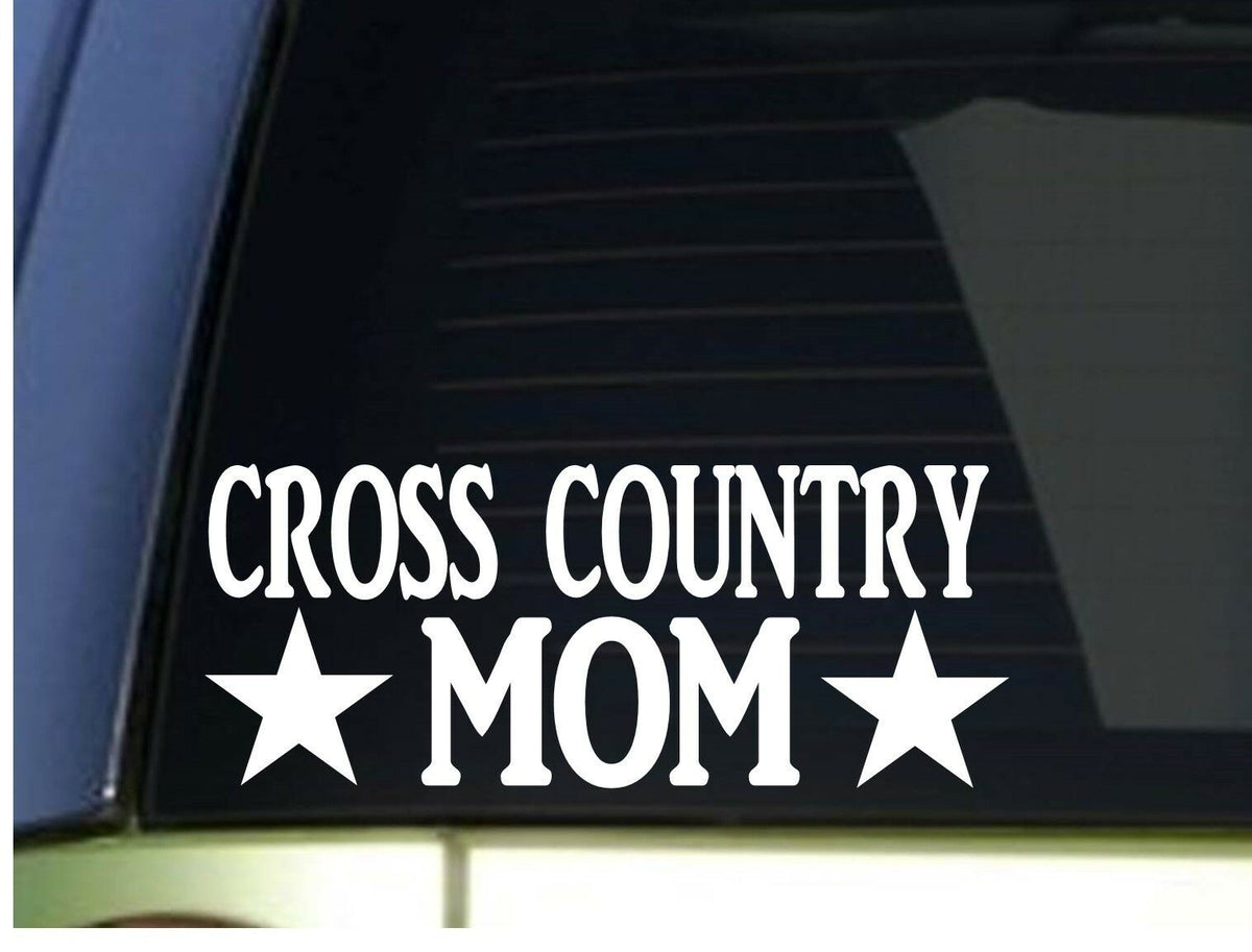 Cross Country Mom Vinyl Decal – 8.5 Inch