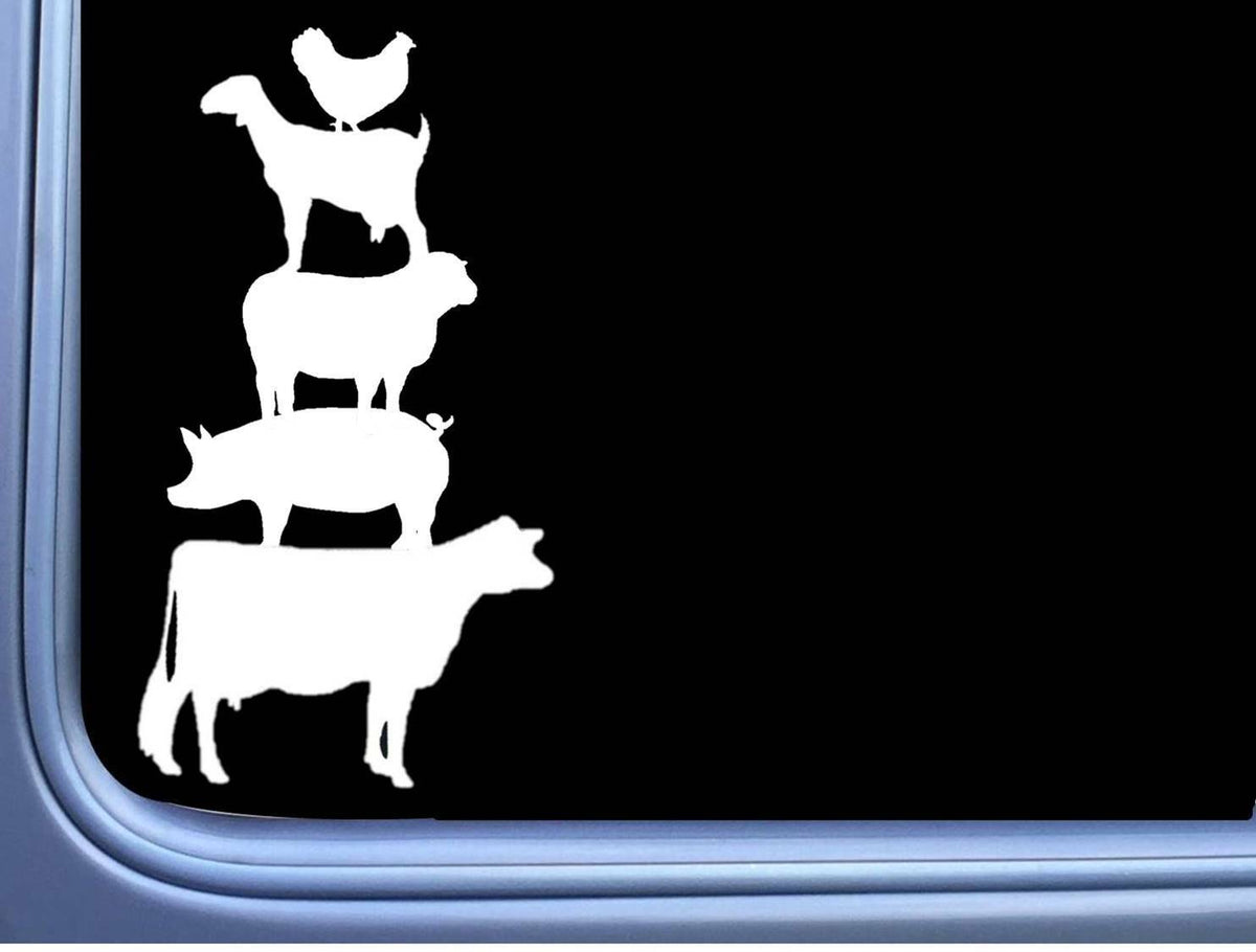Farm Animals Vinyl Decal – 8 Inch
