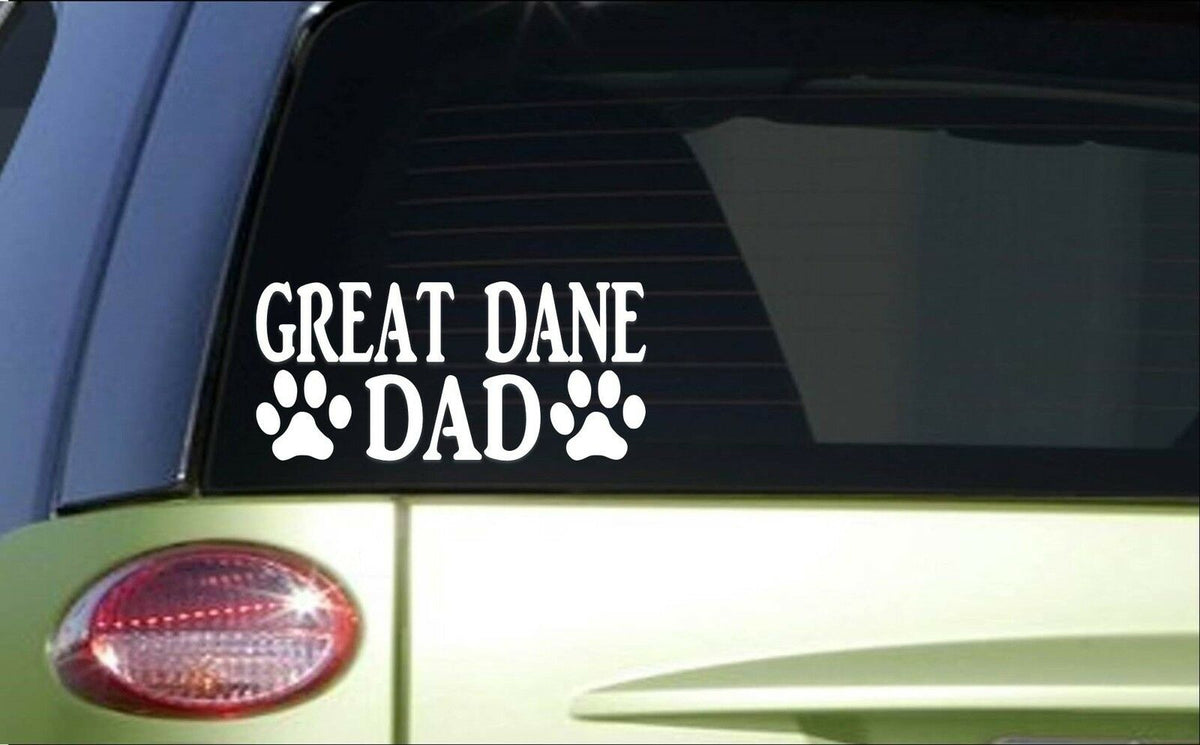 Great Dane Dad Vinyl Decal – 8 Inch
