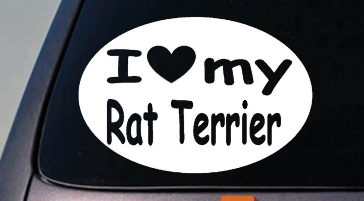 Rat Terrier Decker Terrier Vinyl Decal