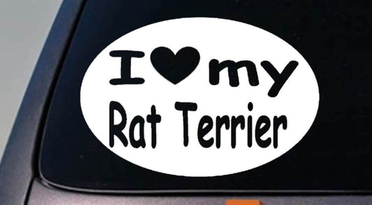 Rat Terrier Decker Terrier Vinyl Decal