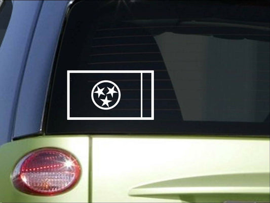 Tennessee State Flag Vinyl Decal – 8 Inch