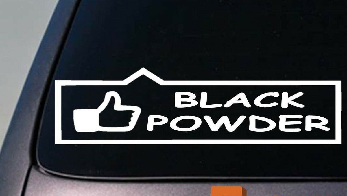 Like Black Powder Vinyl Decal – 6 Inch