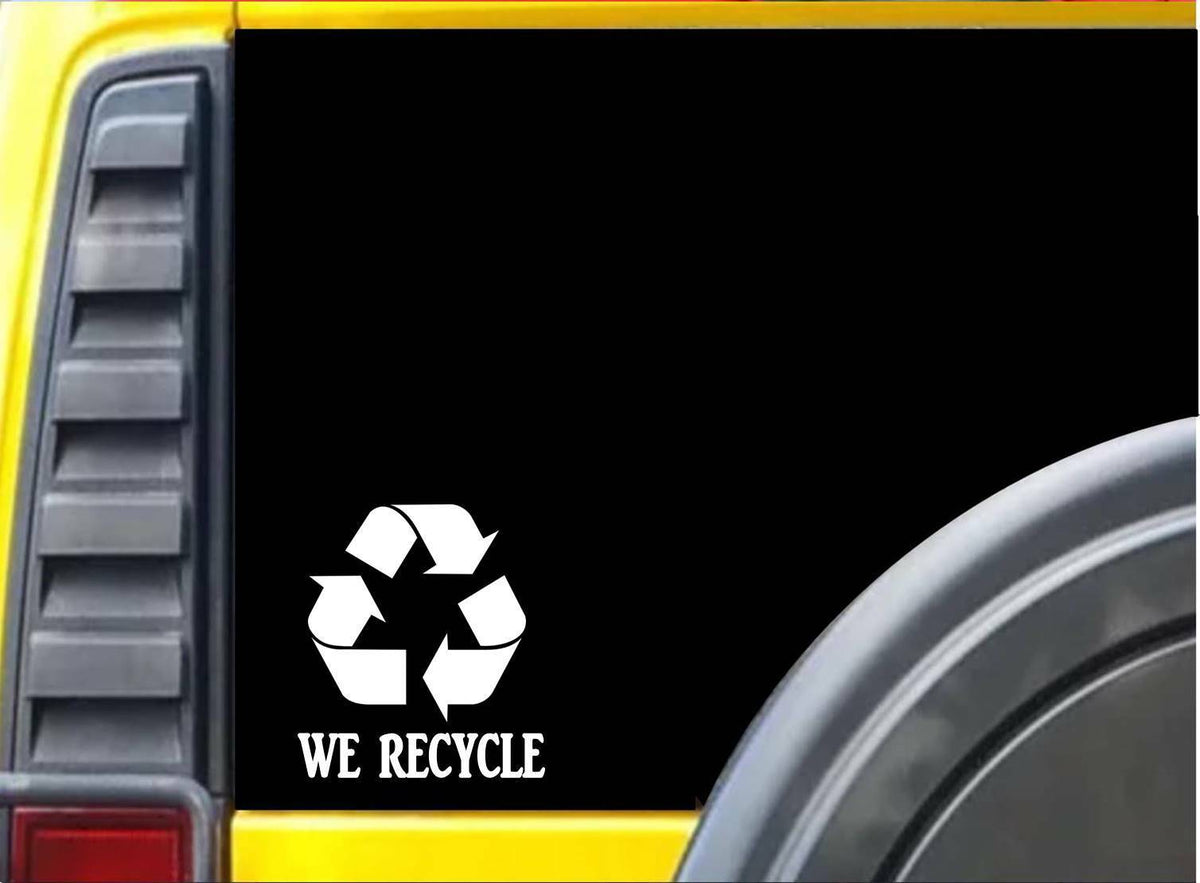We Recycle Vinyl Decal – 6 Inch