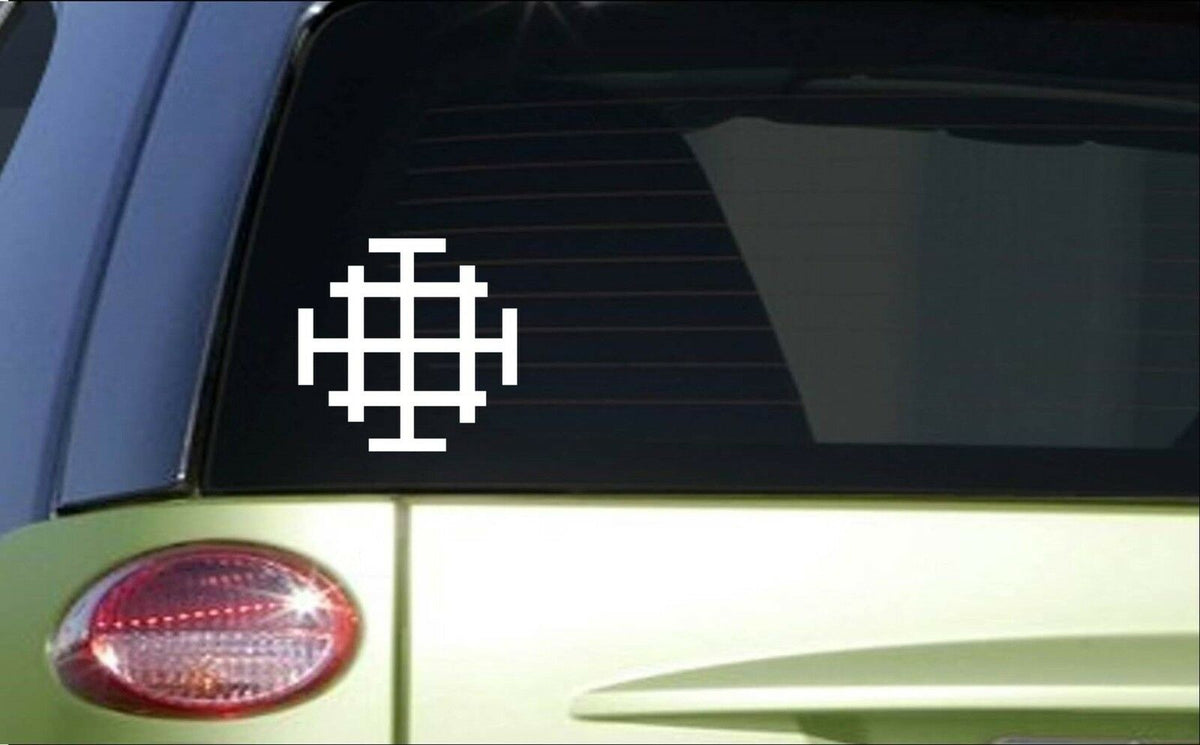 Jerusalem Crusader's Cross Vinyl Decal – 6 Inch