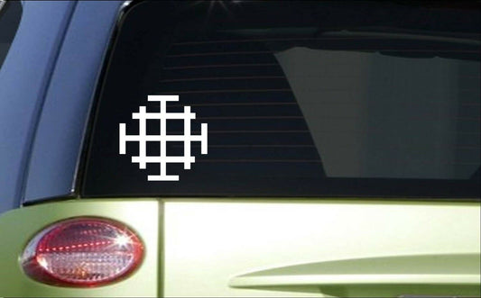 Jerusalem Crusader's Cross Vinyl Decal – 6 Inch