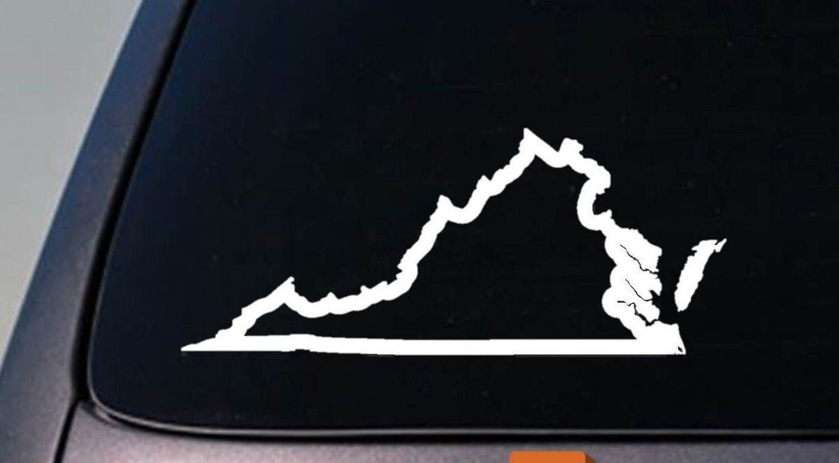 Virginia State Vinyl Decal – 6 Inch