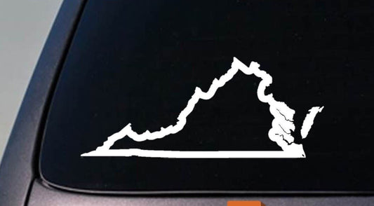 Virginia State Vinyl Decal – 6 Inch