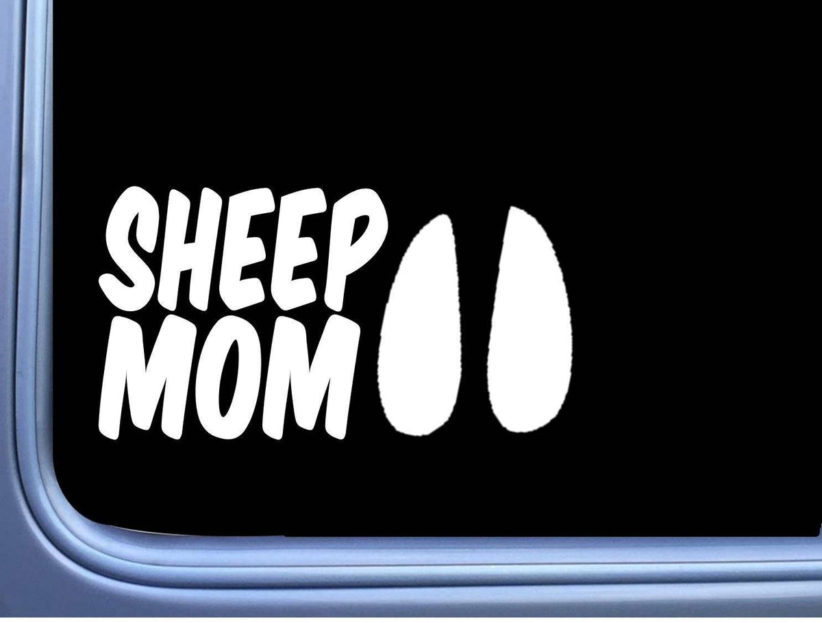 Sheep Mom Vinyl Decal – 8 Inch