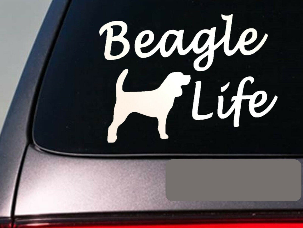 Beagle Life Vinyl Decal – 6 Inch