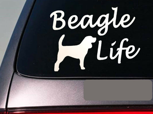 Beagle Life Vinyl Decal – 6 Inch