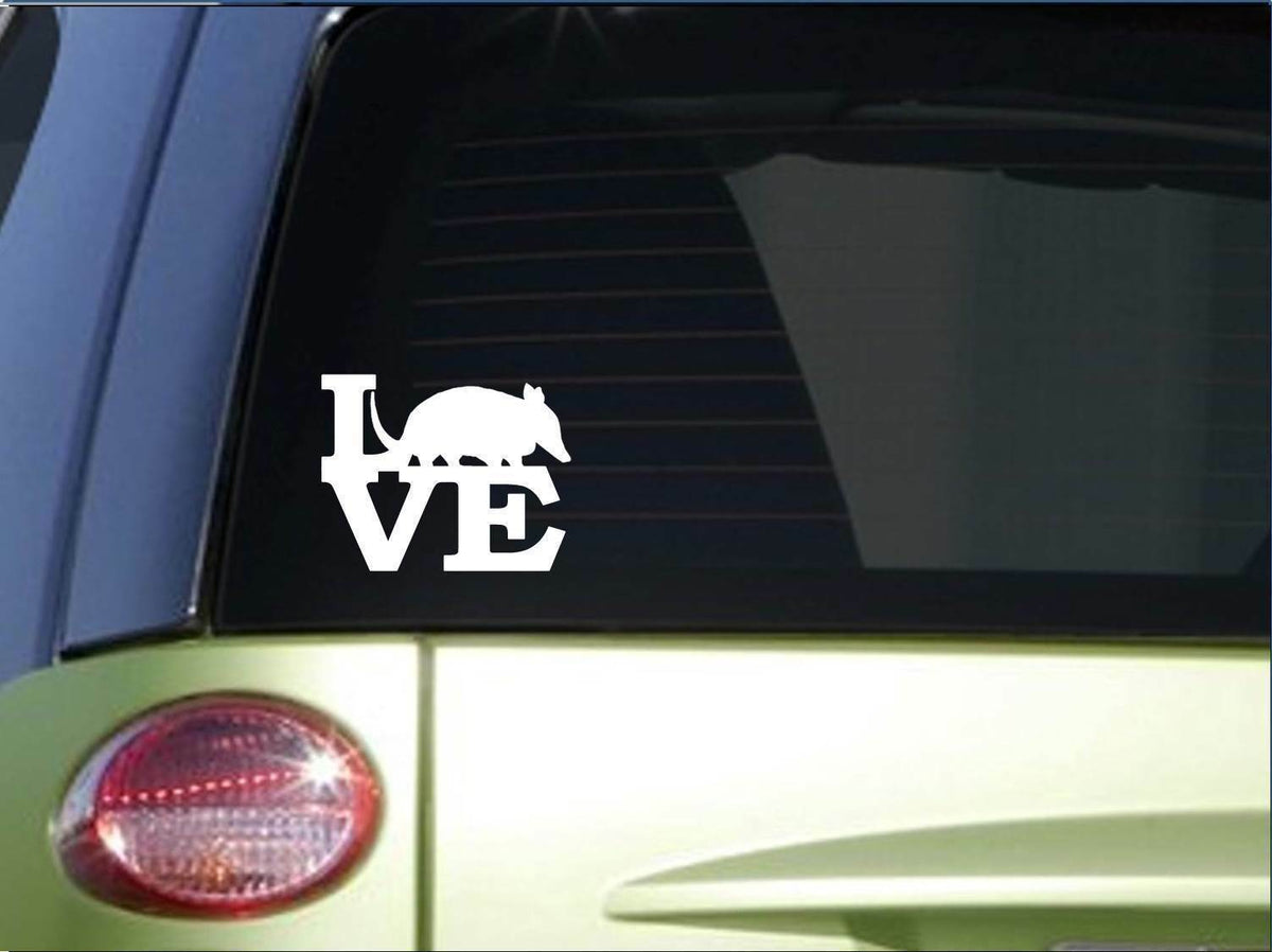 Armadillo Love Vinyl Decal – 6 Inch