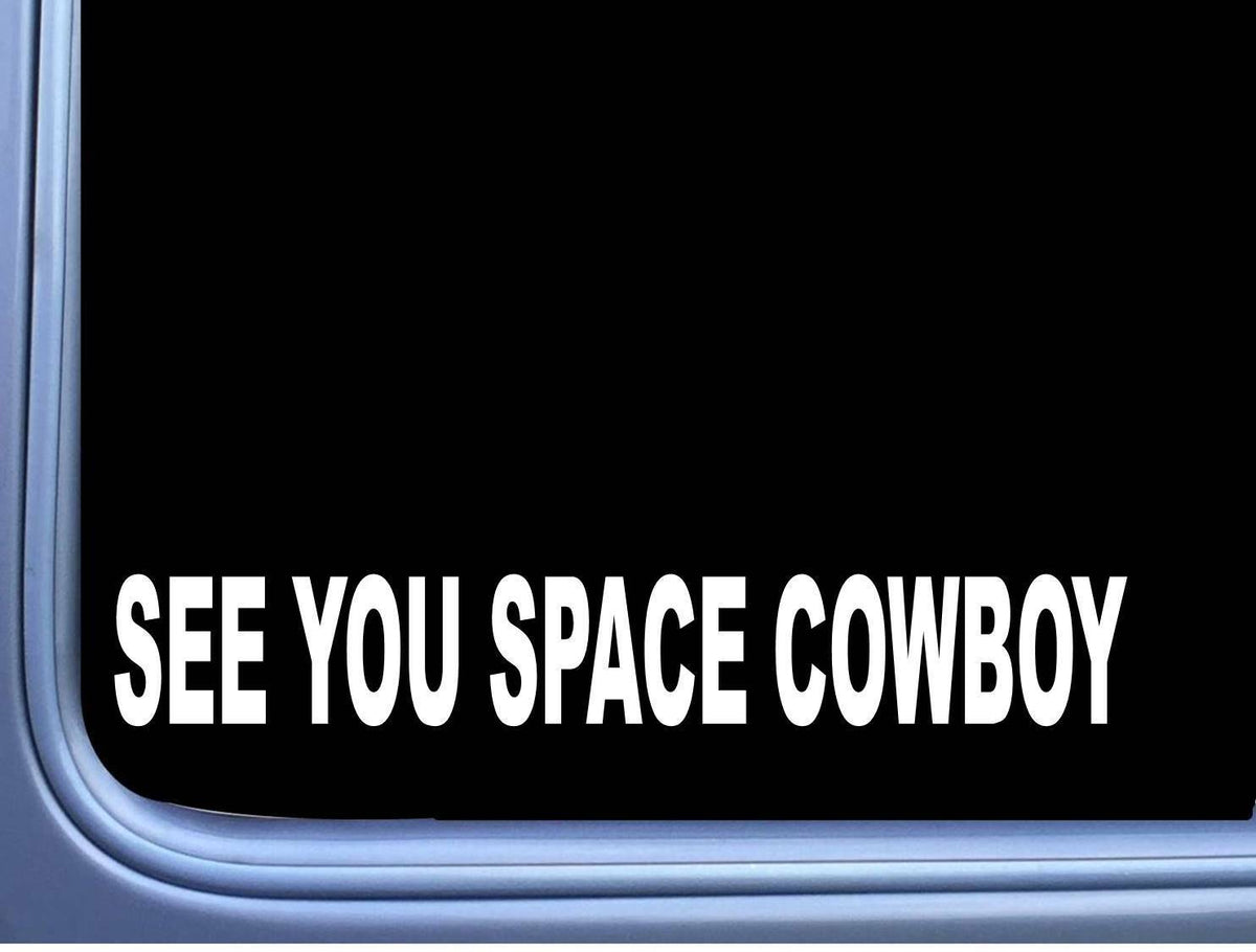 Space Cowboy Vinyl Decal – 8 Inch