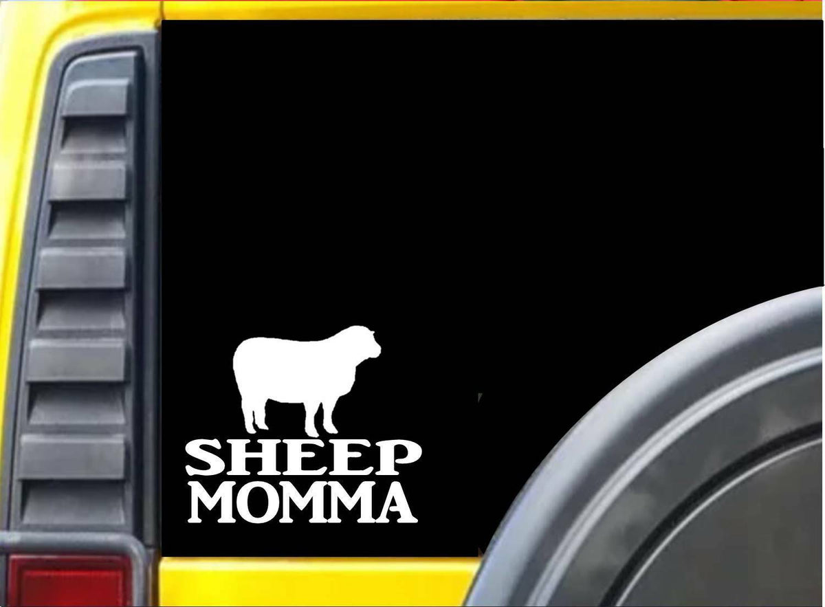 Sheep Momma Vinyl Decal – 6 Inch