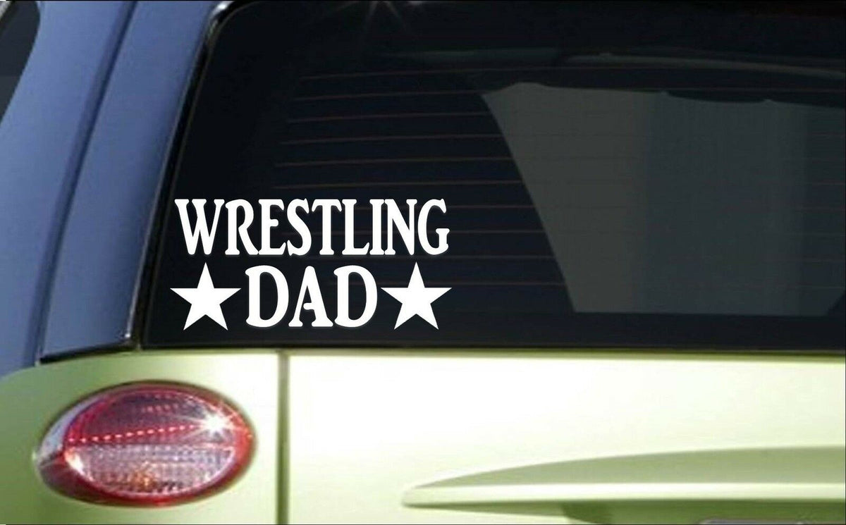 Wrestling Dad Vinyl Decal – 8 Inch