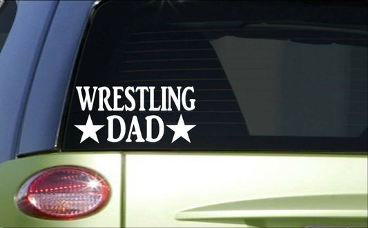 Wrestling Dad Vinyl Decal – 8 Inch