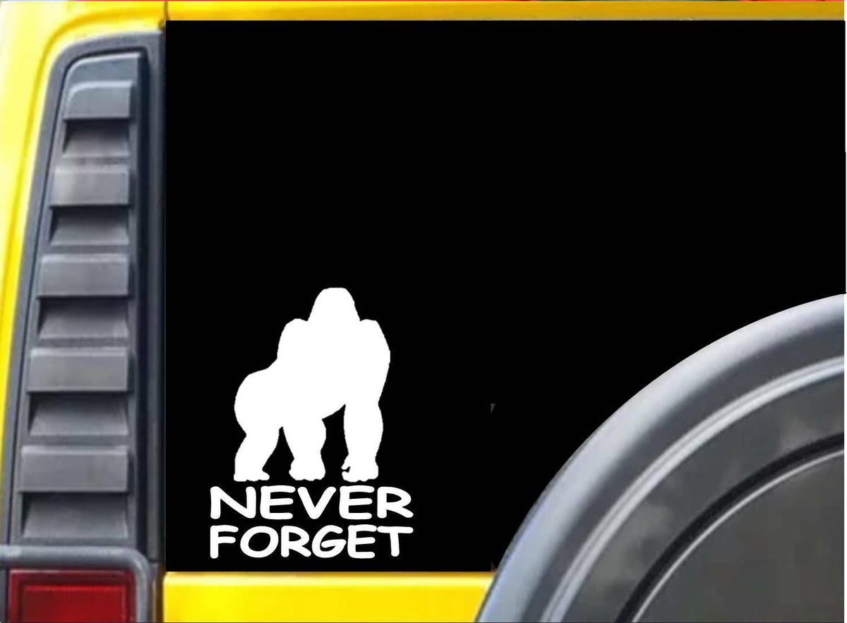 Gorilla Never Forget Harambe Vinyl Decal – 6 Inch